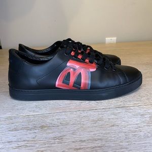Burberry Black & Red Albert Sneakers